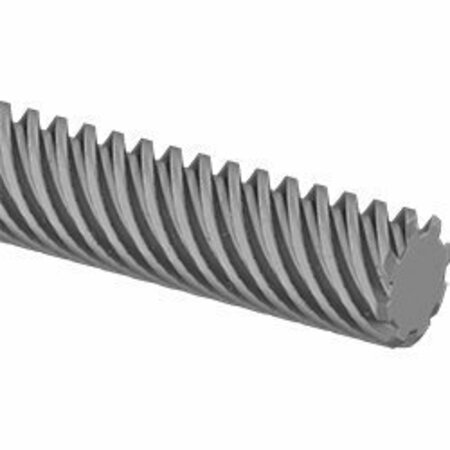 BSC PREFERRED 1018 Carbon ST Precision Acme Lead Screw Fast-Travel Right-Hand 1/2-8 Thread 6 Feet Long 8:1 Speed 99030A400